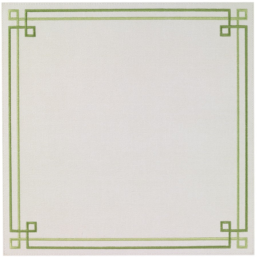 Bodrum Link Green Square Placemat (set of 6)