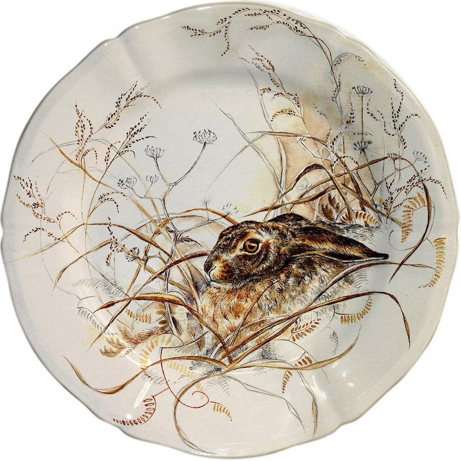 Gien Sologne Hare Salad Plate