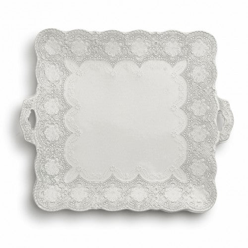 Arte Italica Merletto Antique Square Platter