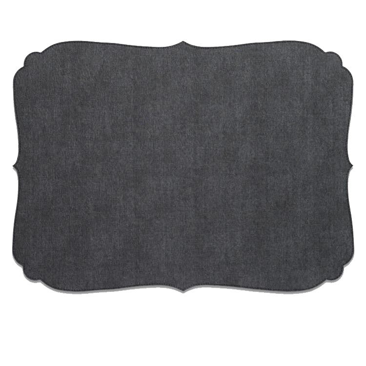 Bodrum Curly Charcoal Placemat (set of 6)