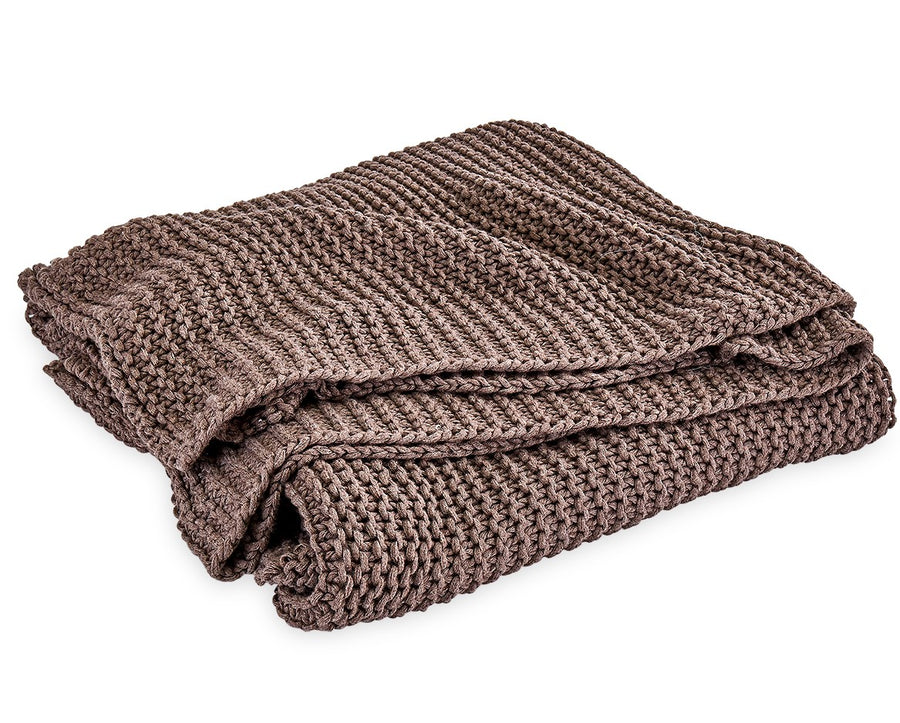 Matouk Orla Walnut Throw