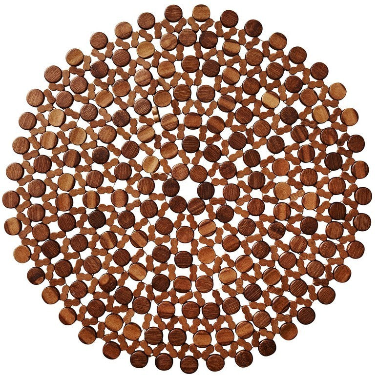 Kim Seybert Round Bamboo Brown Placemat