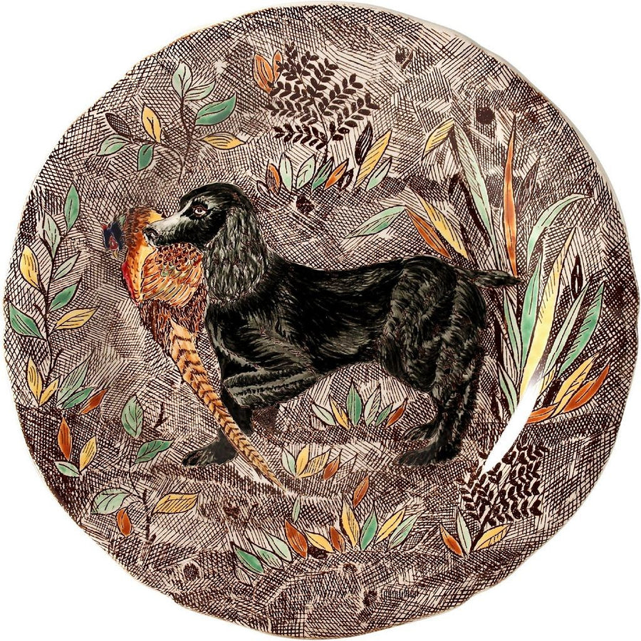 Gien Rambouillet Cocker Dessert Plate