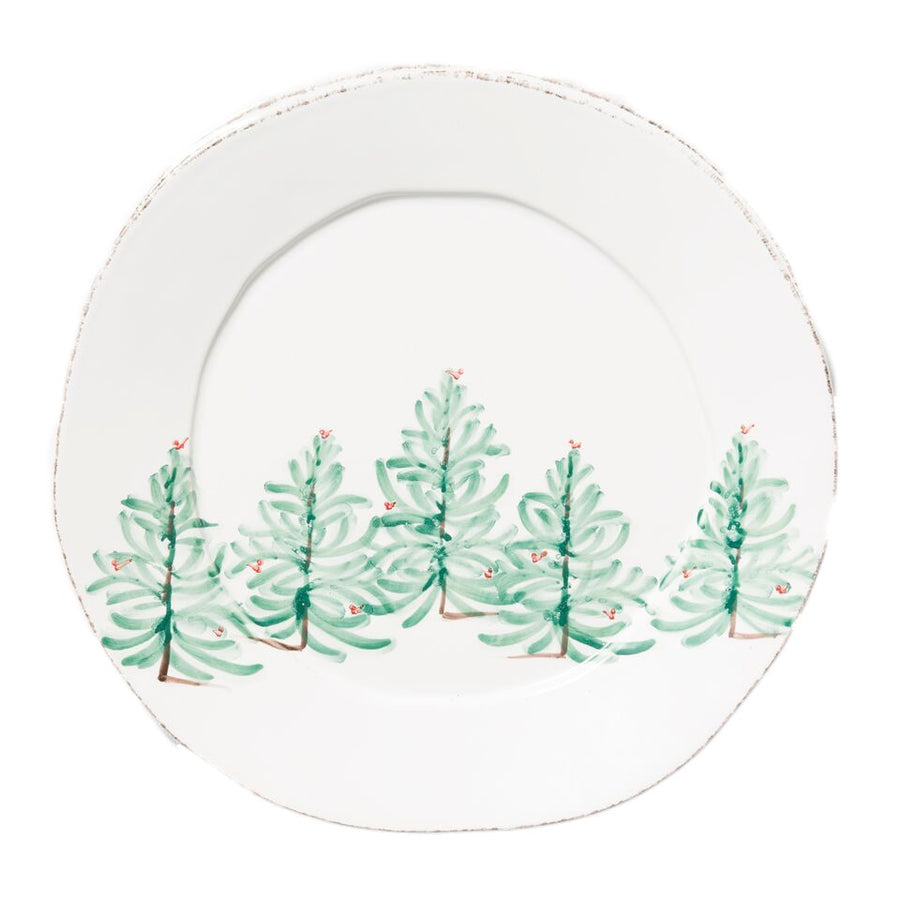 Vietri Lastra Holiday Round Platter