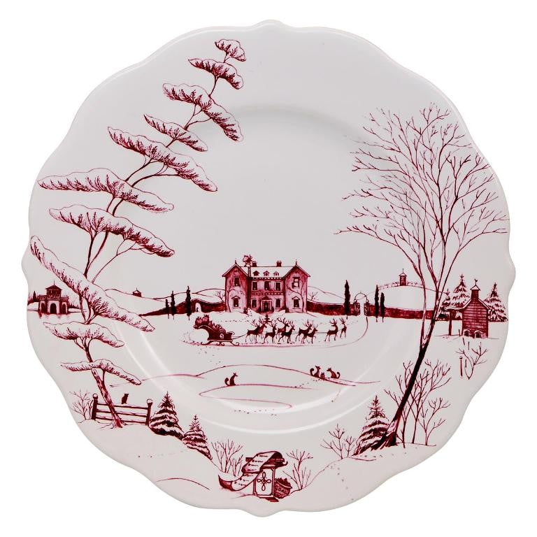 Juliska Country Estate Ruby Scallop Dinner Plate