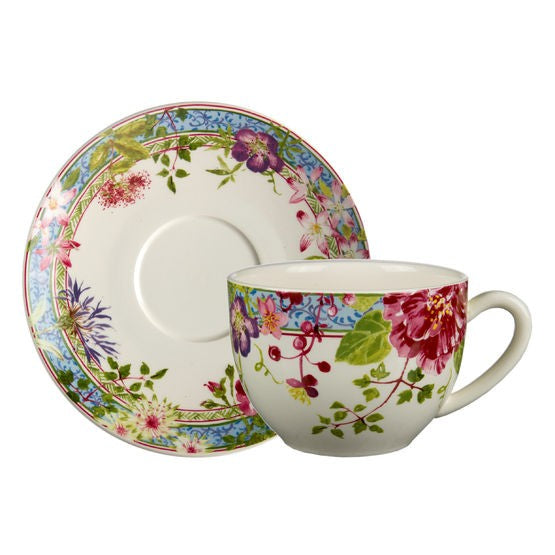 Gien Millefleurs Jumbo Cup & Saucer