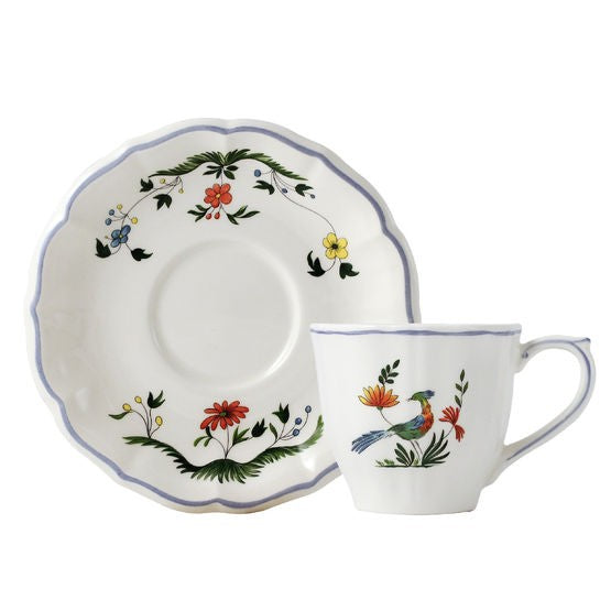 Gien Oiseaux de Paradis Tea Cup & Saucer