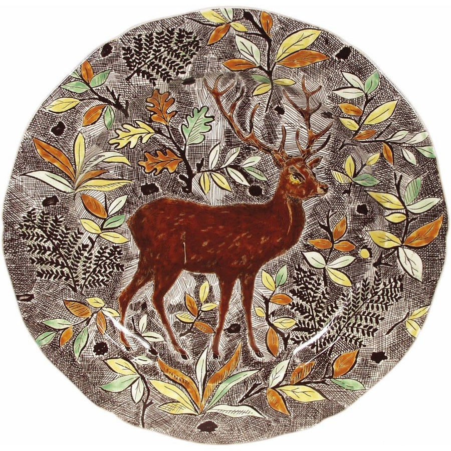 Gien Rambouillet Deer Round Flat Dish