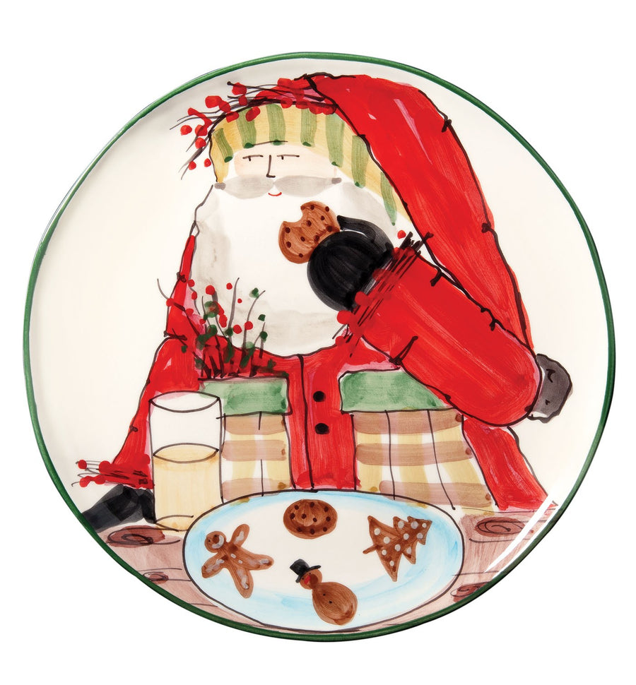 Vietri Old St. Nick Cookie Platter