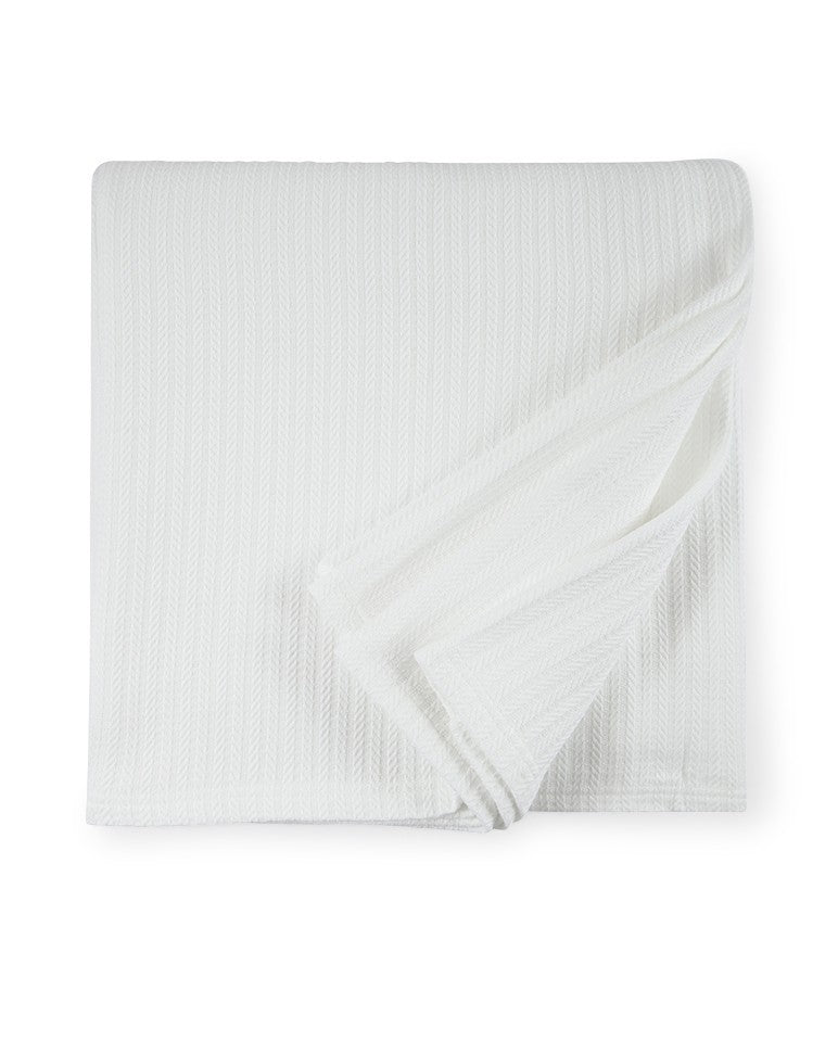 Sferra Grant White Blanket