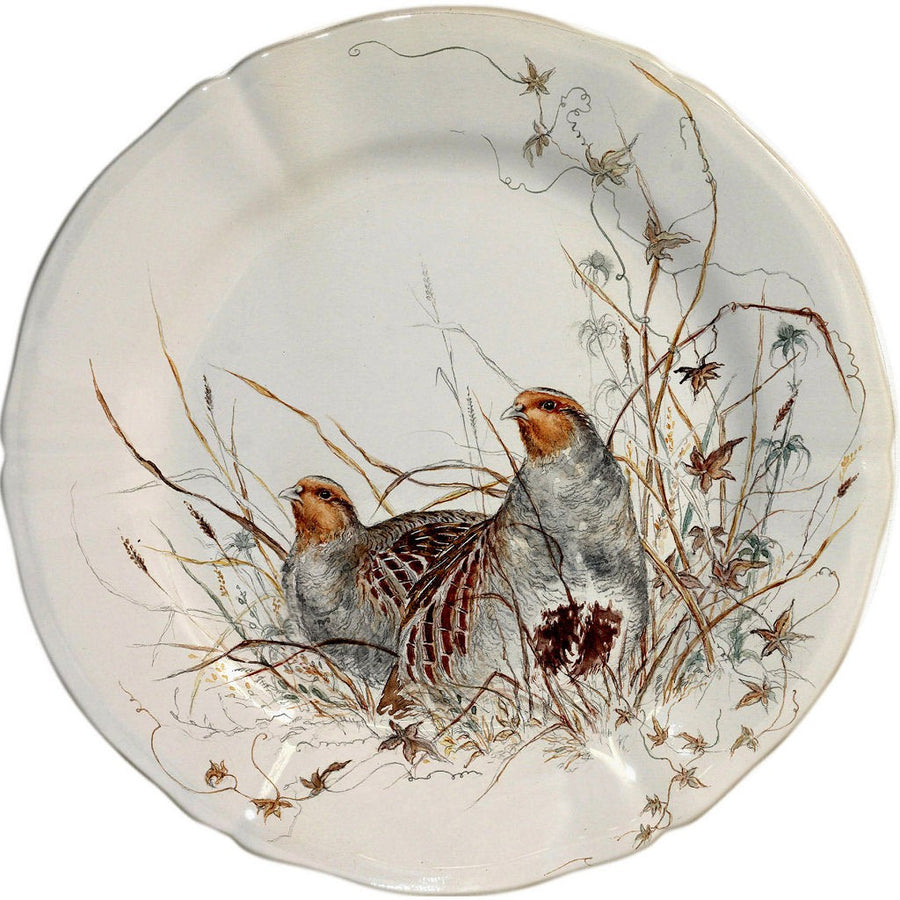 Gien Sologne Partridge Salad Plate