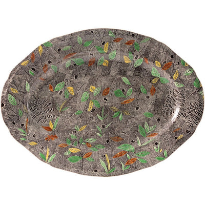 Gien Rambouillet Foliage Oval Platter