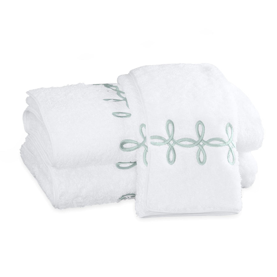 Matouk Gordian Knot Jade Bath Towels