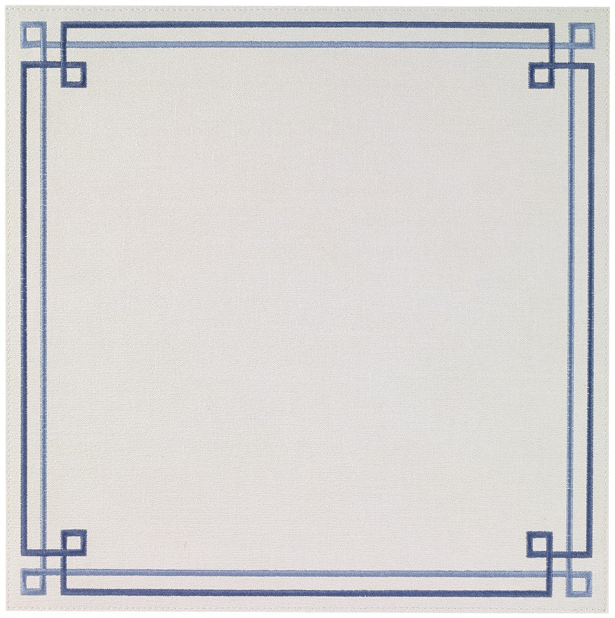 Bodrum Link Blue Square Placemat (set of 6)