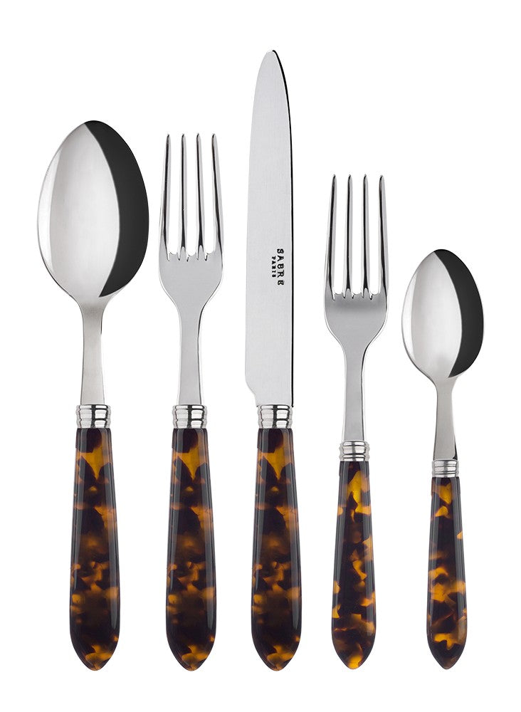 Sabre Tortoise 5-piece Place Setting