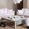 Le Jacquard Francais Fleurs de Kyoto Mist Coated Tablecloth