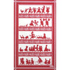 Beauville Silhouettes Red Towel