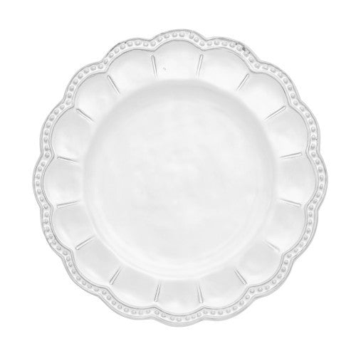 Arte Italica Bella Bianca Beaded Salad Plate