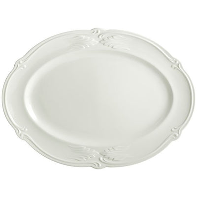 Gien Rocaille White Large Oval Platter