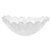 Vietri Onda Glass White Centerpiece