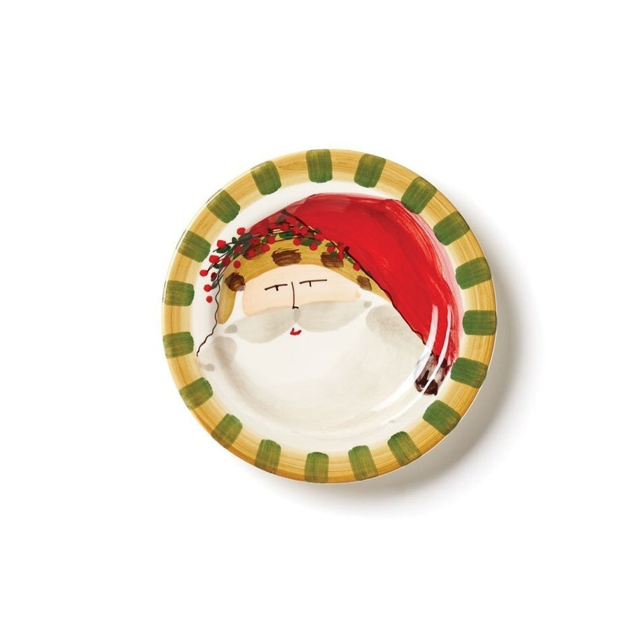 Vietri Old St. Nick Animal Hat Round Salad Plate