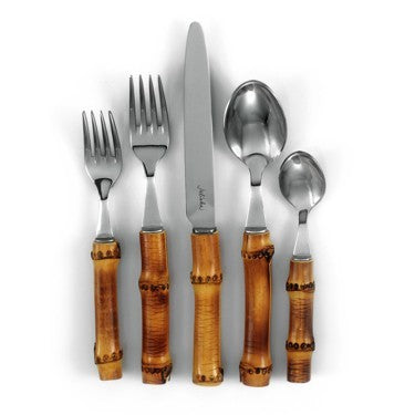 Juliska Natural Bamboo Flatware 5-piece place setting