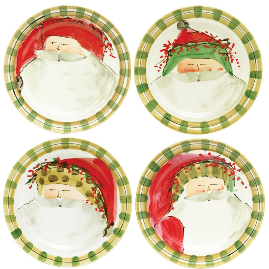 Vietri Old St. Nick Dinner Plates (set of 4)