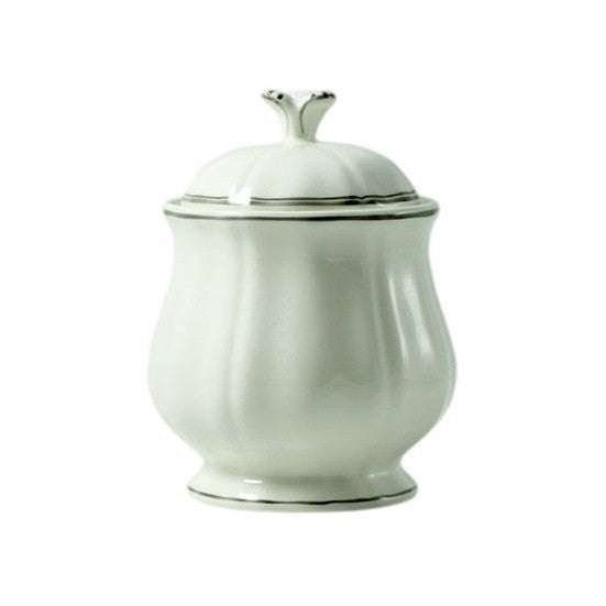 Gien Filet Taupe Sugar Bowl