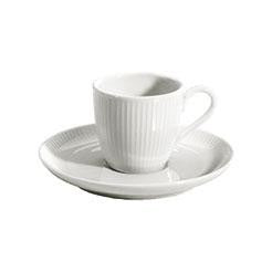 Pillivuyt Plisse Espresso Cup & Saucer