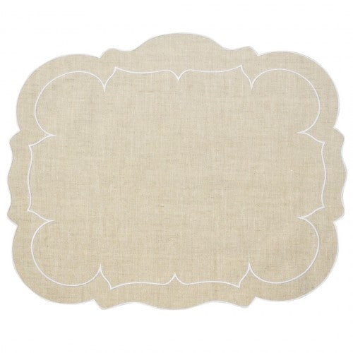 Skyros Designs Linho Natural Rectangle Placemat (set of 4)