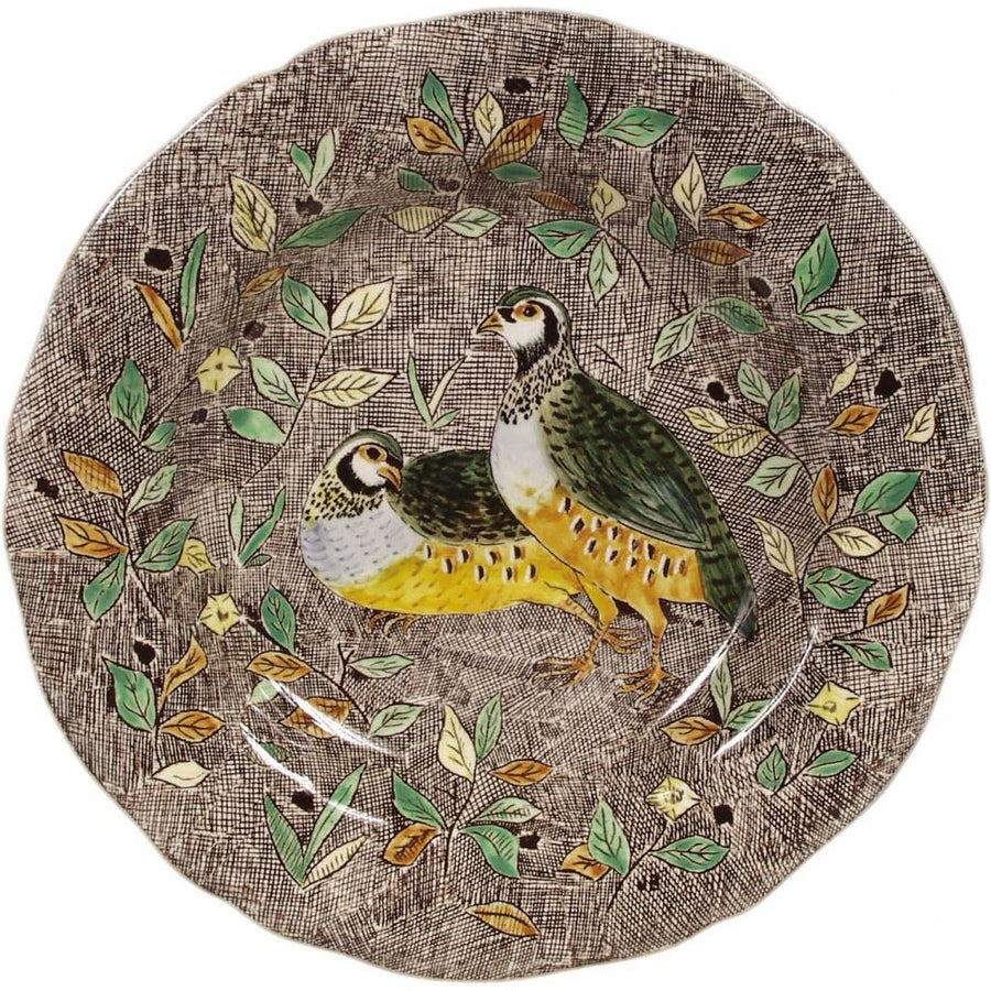 Gien Rambouillet Partridge Rim Soup Bowl