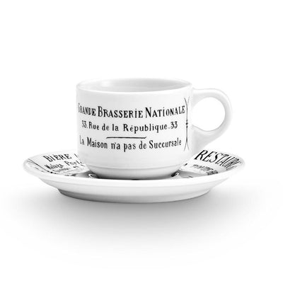 Pillivuyt Brasserie Espresso Cup & Saucer