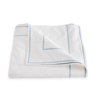 Matouk Ansonia Blue Duvet Cover