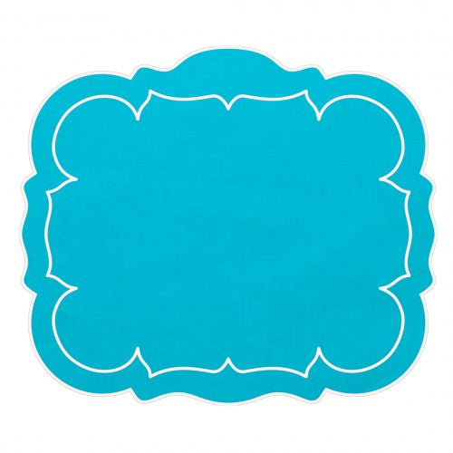Skyros Designs Linho Turquoise Rectangle Placemat (set of 4)