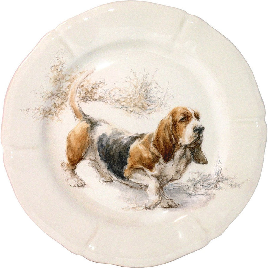 Gien Sologne Basset Salad Plate