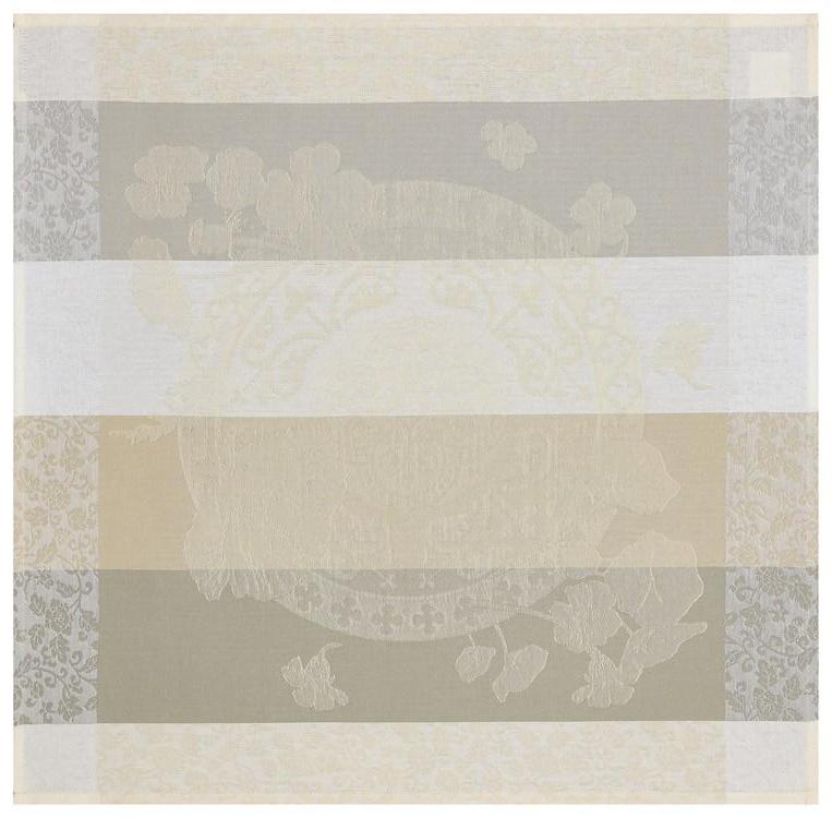 Le Jacquard Francais Fleurs Gourmandes Chalk Napkin
