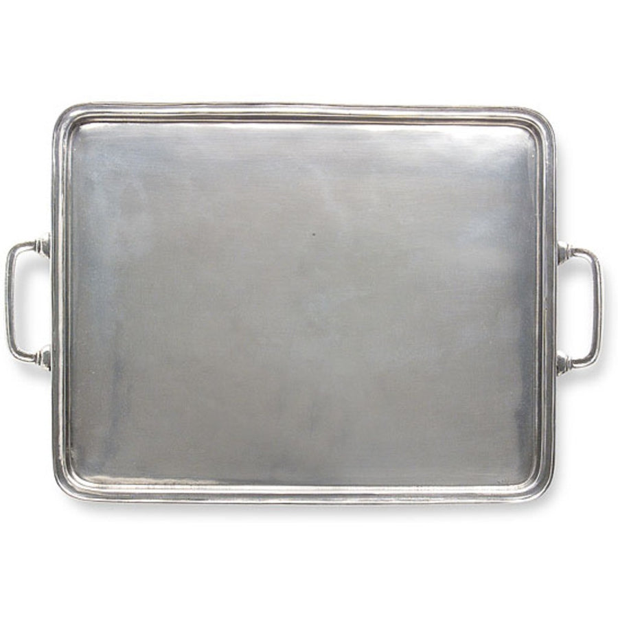 Match Pewter Extra Large Rectangular Tray with Handles