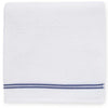 SFERRA Aura White with Navy Towels