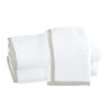 Matouk Enzo White/Quartz Bath Towels