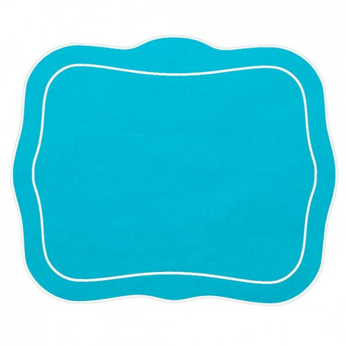 Skyros Designs Linho Turquoise Patrician Placemat (set of 4)