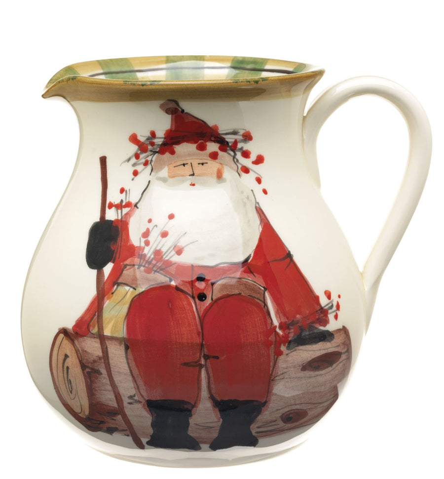 Vietri Old St. Nick Round Body Pitcher