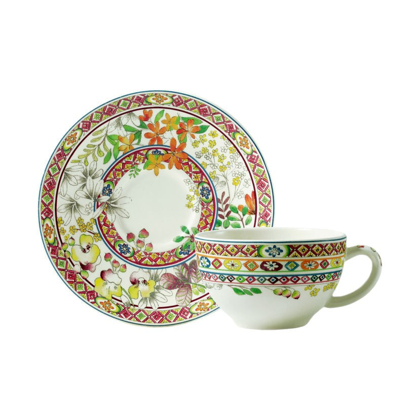 Gien Bagatelle Tea Cup & Saucer