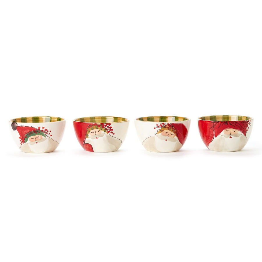 Vietri Old St. Nick Cereal Bowls (set of 4)