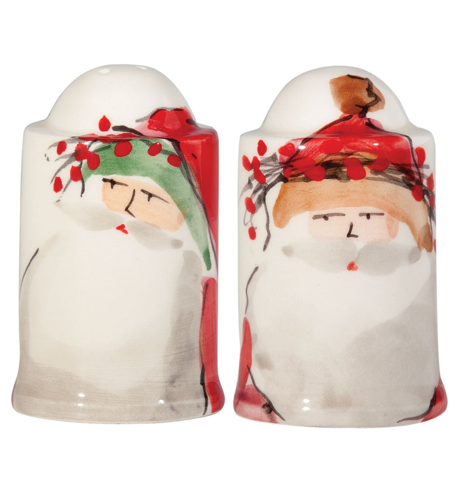 Vietri Old St. Nick Salt & Pepper Set