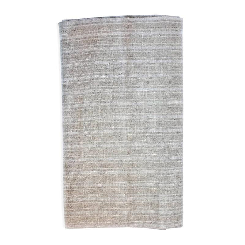 Caravan Boat Stripe Natural White Napkin (set of 4)