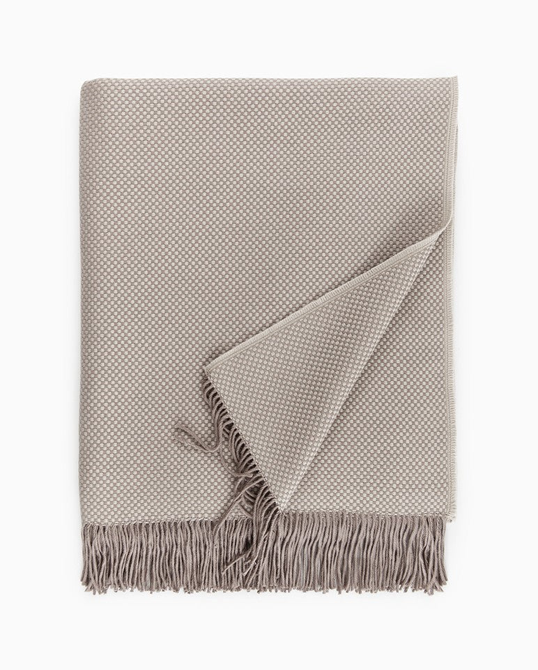 Sferra Bristol Taupe Throw
