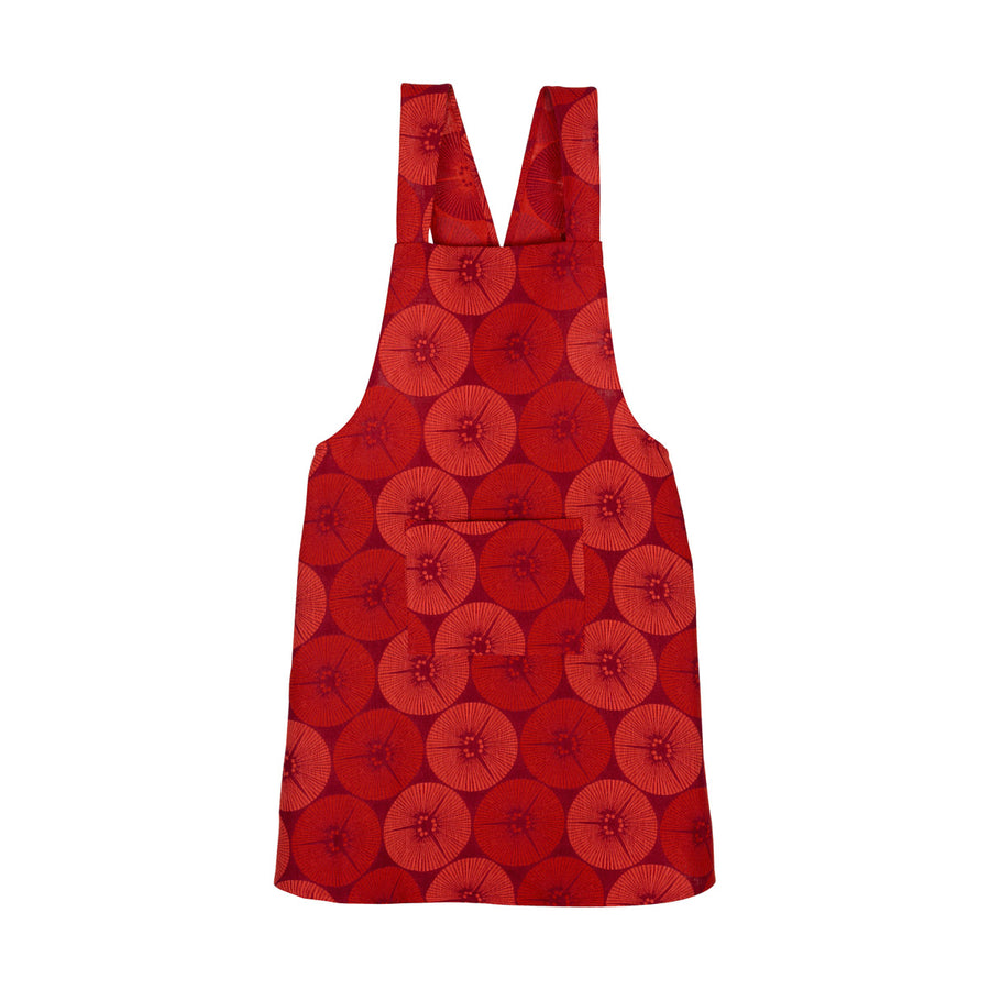 Le Jacquard Francais Yukata Red Apron Front