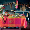 Garnier Thiebaut Mille Tutti Frutti Sangria Coated Tablecloth