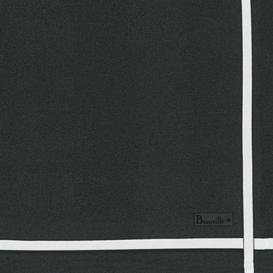Beauville Two-Coloured Graphite/White Napkin