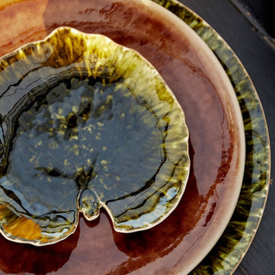 Costa Nova Riviera Forets Alchemille Leaf Plate